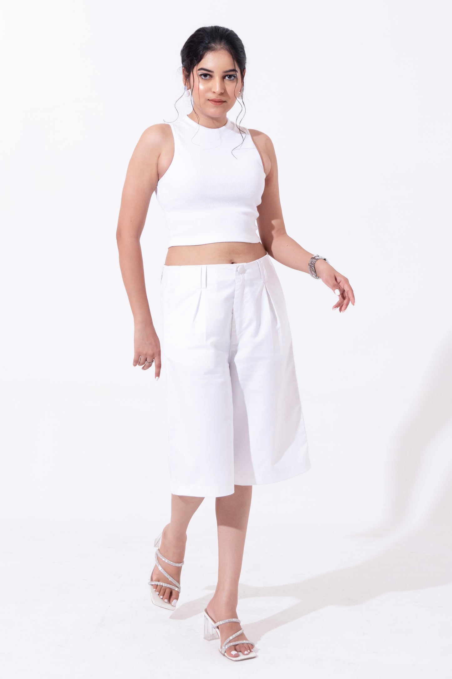 Starlit Capri Wide Leg Trousers