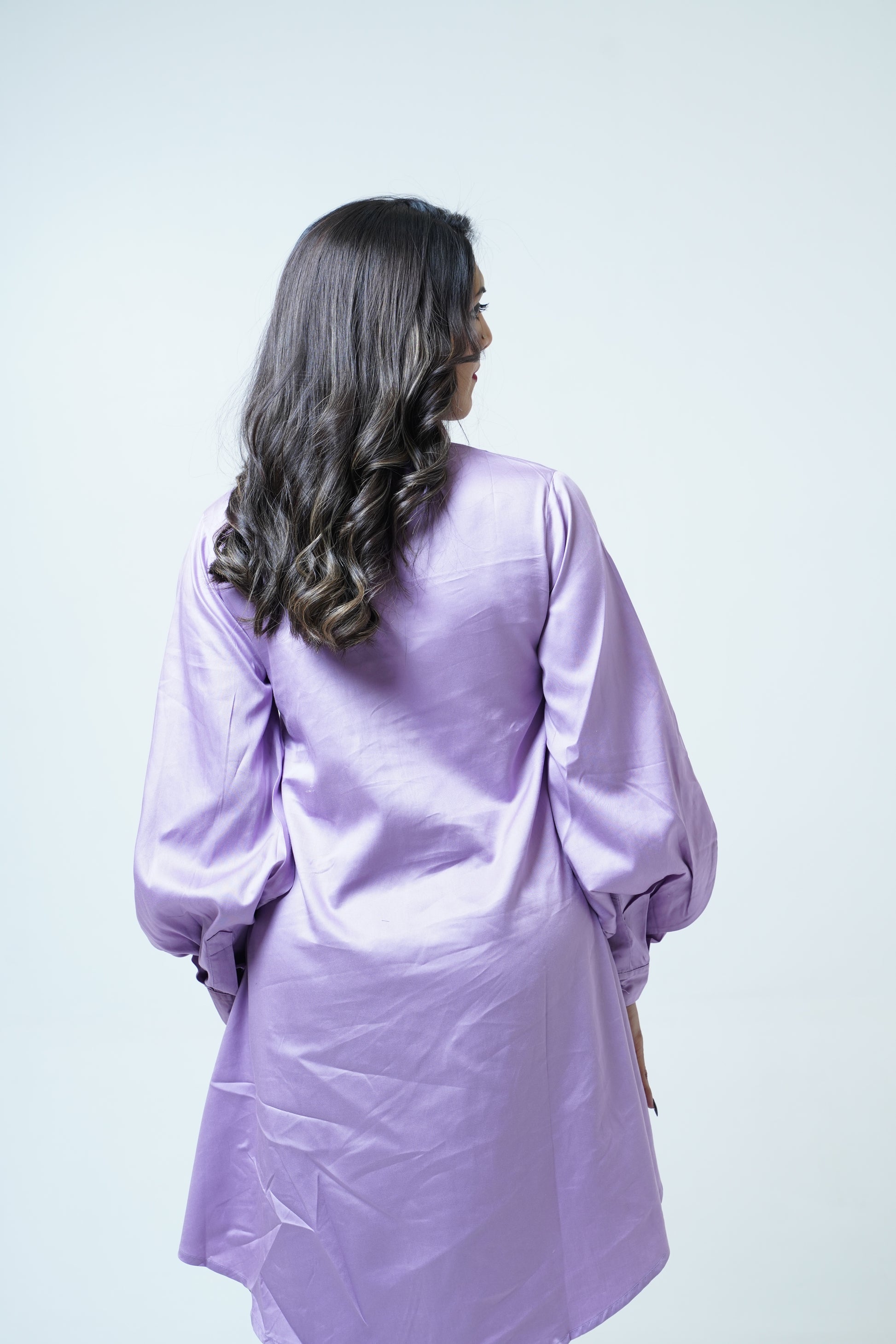 lantern sleeve shirt dress Lace-Up Ruffle Collar Double Layer Lantern Sleeve Shirt Dress, Spring/Summer, Music Festival, Valentine's Day, Wedding Guest Dress Black Party